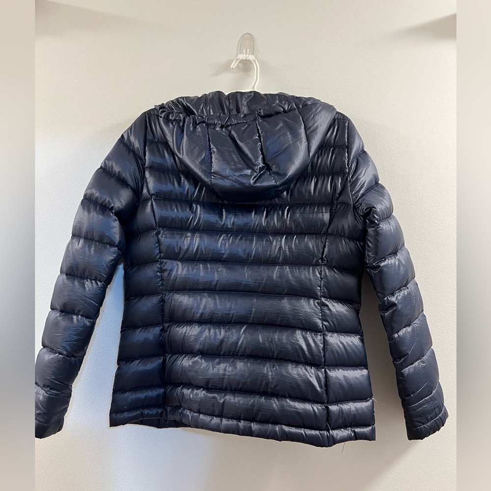 Andrew Marc Packable Lightweight Down Premium Jacket Navy - Picture 15 of 16